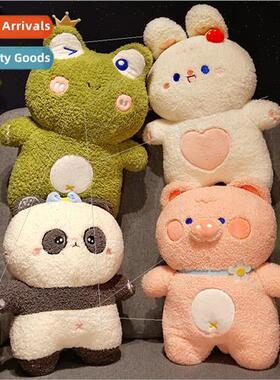 Soft cute panda piggy doll doll blush frog rabbit plush toy
