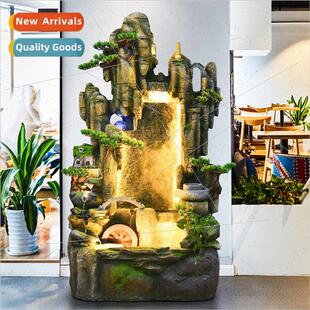 Large floor rockery water fountain ornaments indoor water de