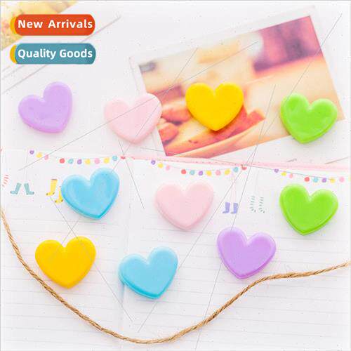 Japanese soft girl pink heart small clip cute girl heart pla