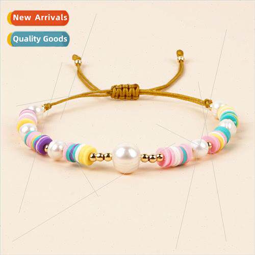 2024 new bohemian color clashing soft ceramic natural freshw