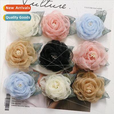On the run princess rose yarn flower organza flowers diy han