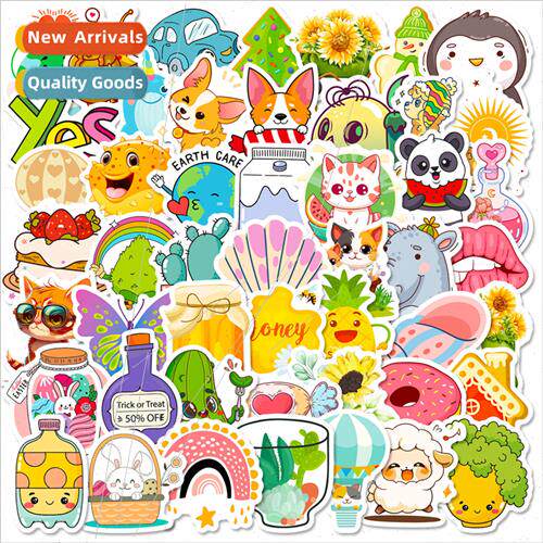 50 pcs Honey Bottle Mix and Match Cartoon Kids Stickers Kind
