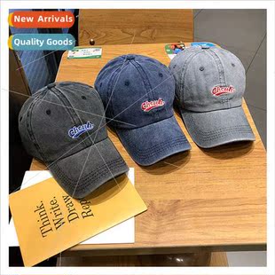 letter embroidery cap and was baseball summer old Spring