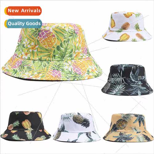 New fisherman hat fruit printing double-sided fisherman hat