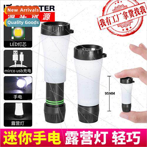 Mini Flashlight with Hook Camping ght Rechargeable LED Super