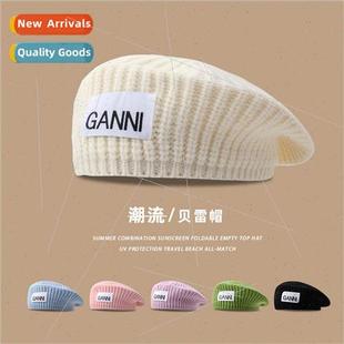 beret womens new retro Hundreds knitting