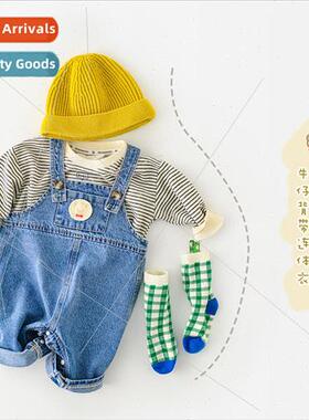 2023 spring new baby toddler pants Korean  ins baby cartoon