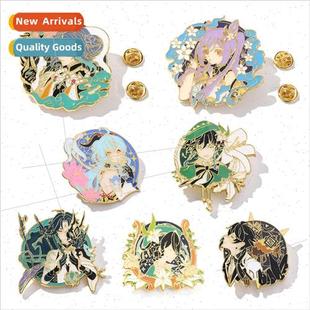 Wendy secon game badge metal elf Zhong brooch around God