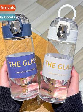 mple letters borosilicate glass cup home office cups pop lid