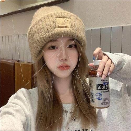 BIG HEAD CIRCUMFERENCE THICK WOOL CAP CHILDRENS FALL AND WIN