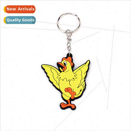Zodiac chicken PVC cartoon keychain luggage bags cute animal