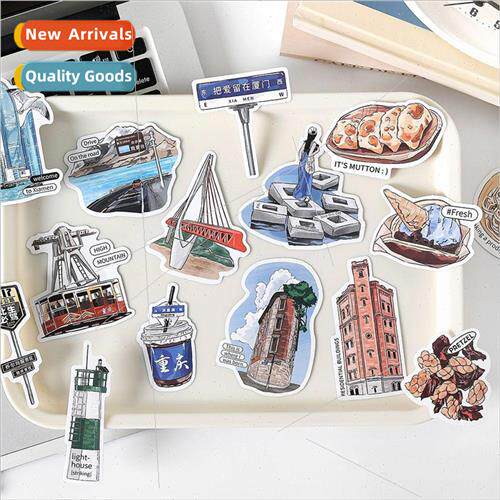 Run to the mountains and the sea series sticker pack cartoon