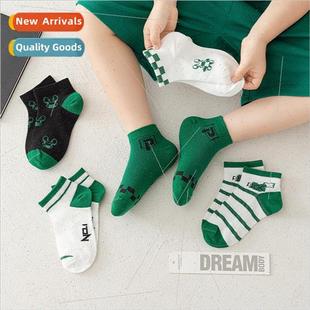 Rabbit Print Stretch New Com Plaid Socks Stripe 2023 Green