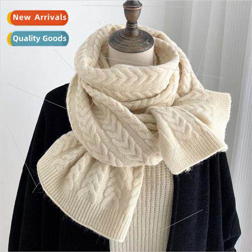 Scarf female autumn and winter Korean  of the solid color kn