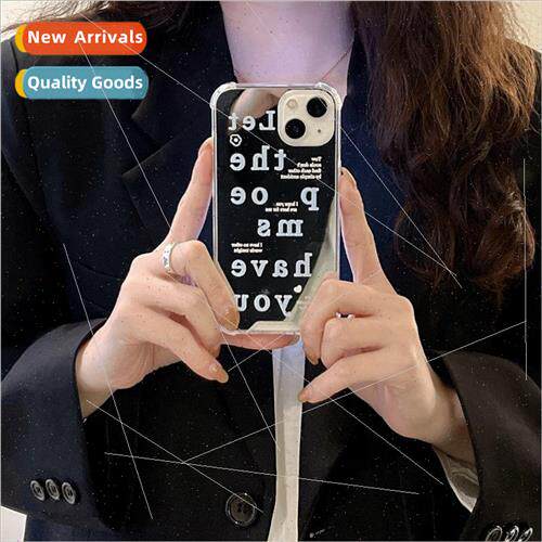 适用 iPhone12promax English ins mirror apple 13 phone case 1
