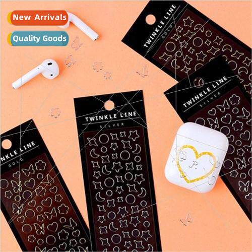 A72 Korea gold and silver edge butterfly love cartoon decora