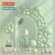 Garland Set Arch Chain Green Color Balloon Macaron Birthday