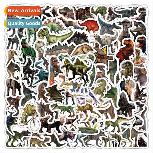 100 pcs of realistic dinosaur stickers decorative water cups