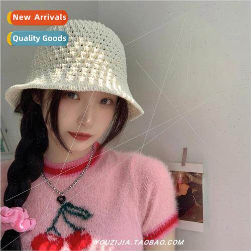 Spring and summer sun hat Korean  of the woven straw fisherm