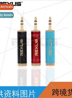 Red black and blue gold-plated head 3.5 male to 6.35 female