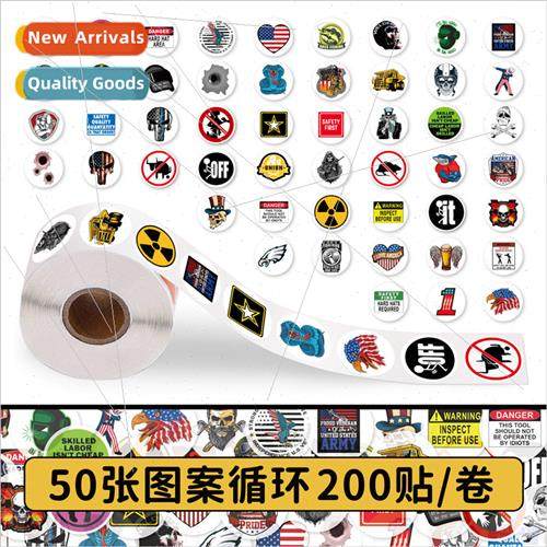 200 Stickers Helmet Roll Roll Stickers Personalized Creative
