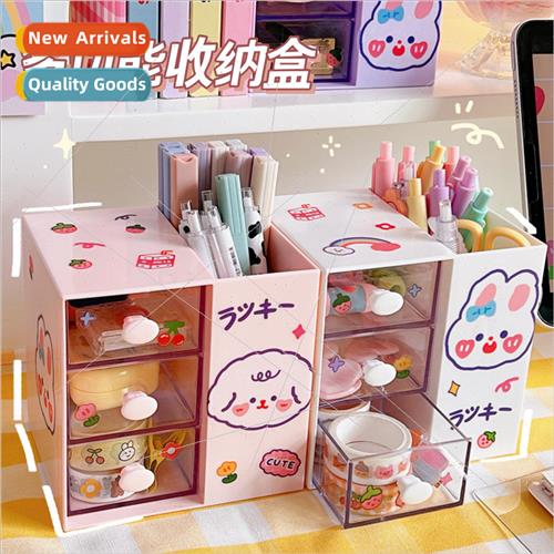 Desktop stationery organizer drawer pen holder storage box s
