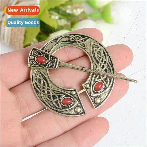 2019 Viking Collection Ruby Viking Brooch Northern Pirate Vi