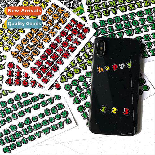 Time Sale Alphanumeric Stickers Set of 6 Plus Paper Card Jou