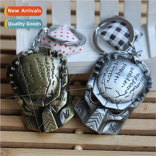 AVP Alien vs. Iron Man Mask Keychain Alloy Pendant