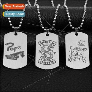 Riverdale3 Stainless Steel Hot Tag Riverdale Dog Milit Style