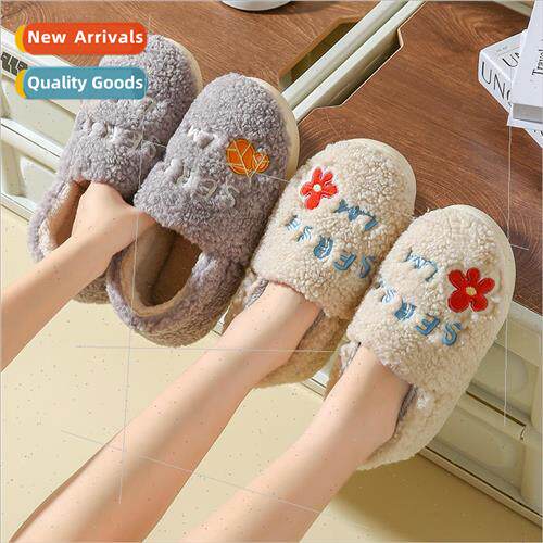 New fall and winter letters small flowers cotton shoes full