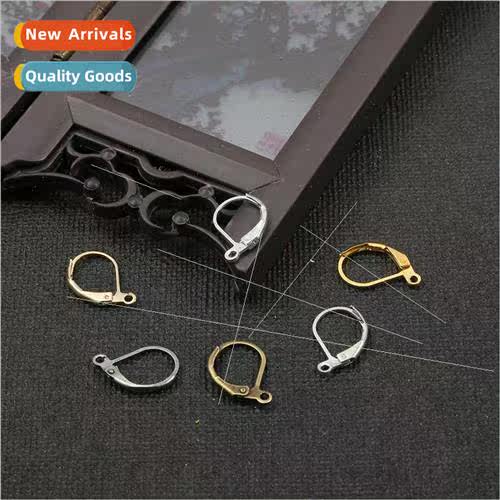 Copper French ear hook ear clip handmade diy ear jewelry hom