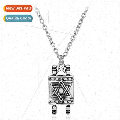 Fashion Vintage Nordic Viking x Mansion Pendant Necklace Jew