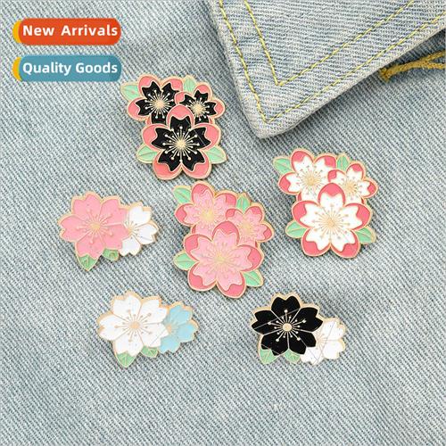 New creative cartoon cherry blossom brooch simple design jew