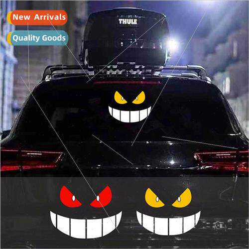 Devil eyes car stickers electric car motorcycle fender stick