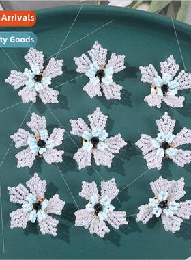 HyunA  niche temperament color blocking five petal flower di