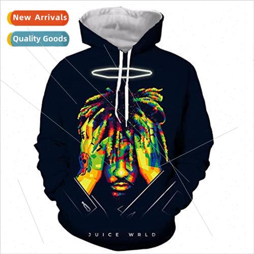 Mens 3d Plus ze Sweatshirt Printed Long Sleeve Hoodie Mens S
