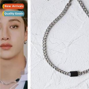 bang chan steel Kids titanium Fangchan mens Stray necklace