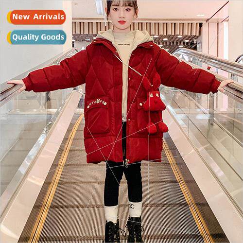 Girls cotton suit winter 2023 new 适用eign- childrens down c