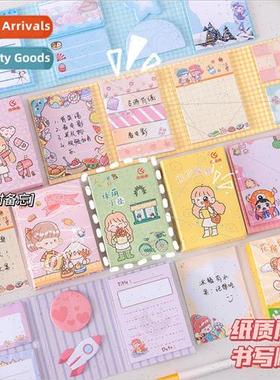Cute student cartoon note pad portable tearable notes messag
