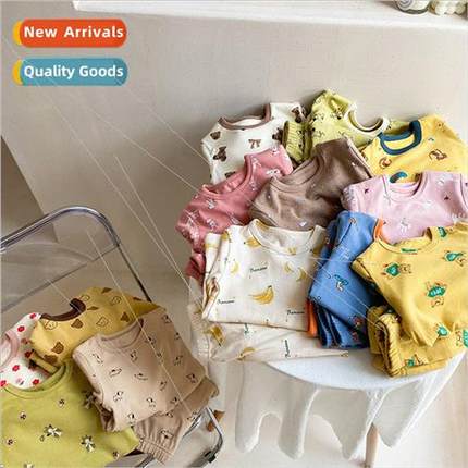 Childrens class A wool pull frame cartoon home wear wear mil