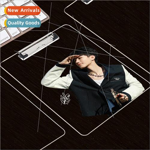 Wang Junkai star acrylic A4 folder clipboard multi-purpose s