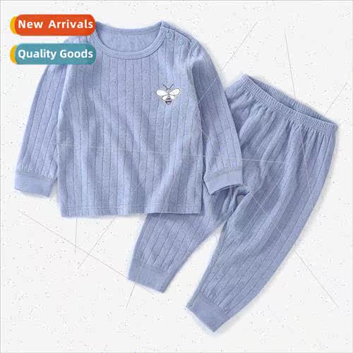 Infant fall suit set cotton spring and autumn baby fall clot