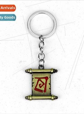 Game  DOTA2 Dagger Tower 2 transfer scroll keychain pendant