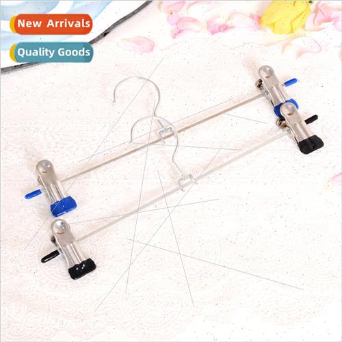 Stainless steel trouser clip household trouser rack dip plas