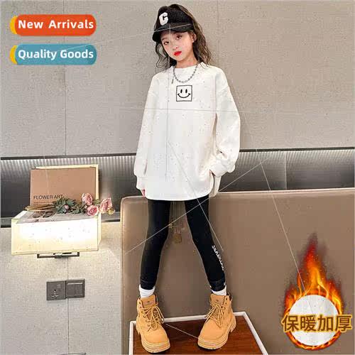 Girls padded bottoming shirt fall and winter  2023 new warm