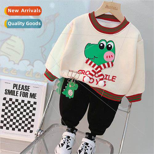 Boys padded suit fall and winter thickened baby warm sweater