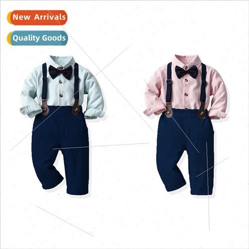 Korean  of the boys suit fall middle and large children stri