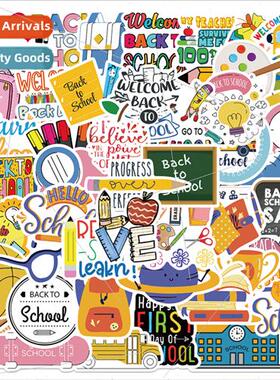 50 pcs of school season school supplies graffiti stickers ba
