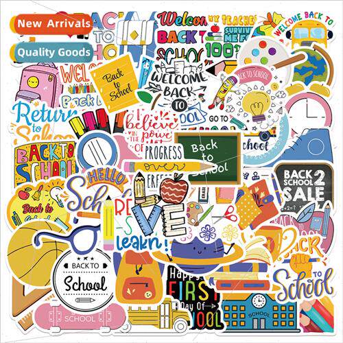 50 pcs of school season school supplies graffiti stickers ba